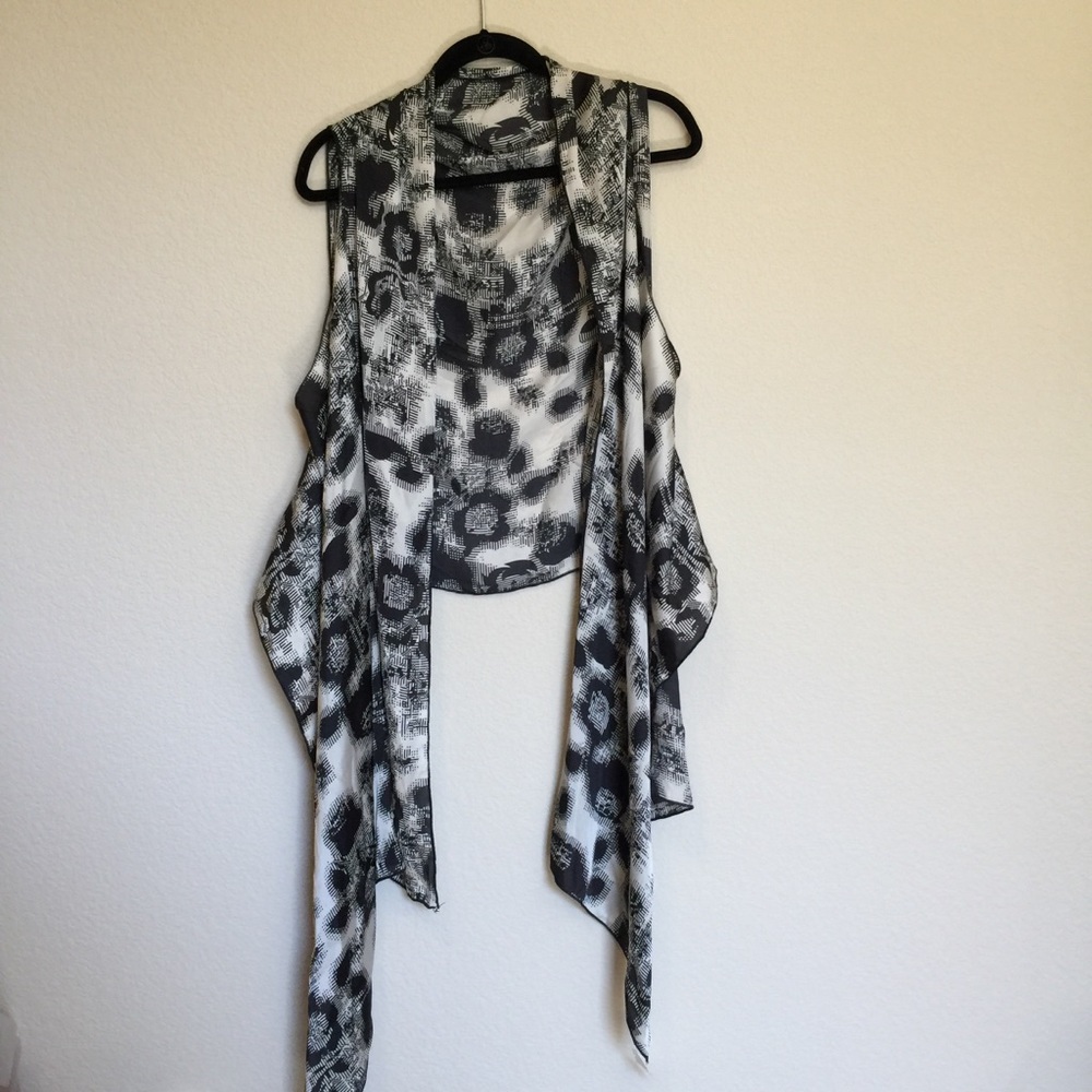 Long flowy vest